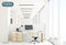 Feel Furniture - Luxe design bureaustoel van 100% rundleer - Lage rugleuning - Wit