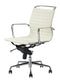 Feel Furniture - Luxe design bureaustoel van 100% rundleer - Lage rugleuning - Licht bruin