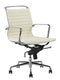 Feel Furniture - Luxe design bureaustoel van 100% rundleer - Lage rugleuning - Licht bruin