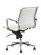Feel Furniture - Luxe design bureaustoel van 100% rundleer - Lage rugleuning - Wit