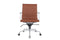 Feel Furniture - Luxe Executive bureaustoel van 100% rundleer - Hoge rugleuning – Licht bruin