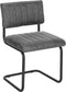 Feel Furniture - Luxe stoel - Ribbon - Grijs - 2 stuks
