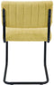 Feel Furniture - Luxe stoel - Ribbon - Okergeel - 2 stuks