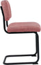 Feel Furniture - Luxe stoel - Ribbon - Zacht roze - Lichtrood - 2 stuks