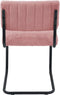 Feel Furniture - Luxe stoel - Ribbon - Zacht roze - Lichtrood - 2 stuks