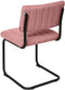 Feel Furniture - Luxe stoel - Ribbon - Zacht roze - Lichtrood - 2 stuks