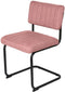 Feel Furniture - Luxe stoel - Ribbon - Zacht roze - Lichtrood - 2 stuks