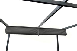 Feel Furniture - Pergola - met zonnewering - 3 bij 3 meter - Donkergrijs