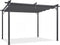Feel Furniture - Pergola - met zonnewering - 3 bij 3 meter - Donkergrijs