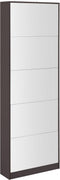 Feel Furniture - Schoenenkast met spiegel - 5 Laden - Bruin
