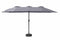 Feel Furniture - Toscano - Grote Parasol - Twin - 4.5 Meter - Donkergrijs