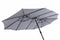 Feel Furniture - Toscano - Grote Parasol - Twin - 4.5 Meter - Donkergrijs