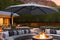 Feel Furniture - Toscano - Luxe Parasol - Roma - 3 Meter - Donkergrijs