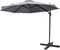 Feel Furniture - Toscano - Luxe Parasol - Roma - 3 Meter - Donkergrijs