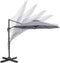 Feel Furniture - Toscano - Luxe Parasol - Roma - 3 Meter - Donkergrijs