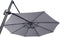 Feel Furniture - Toscano - Luxe Parasol - Roma - 3 Meter - Donkergrijs