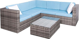 Feel Furniture - Wicker Corner loungeset - Verona - Blauw