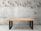 Feel Home - 160x90 Eettafel - Massief Glad Boomstamblad Eiken - 5 cm dik - U Frame
