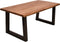 Feel Home - 180x90 Eettafel - Massief Boomstamblad Eiken - 5 cm dik - U Frame