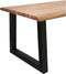 Feel Home - 180x90 Eettafel - Massief Boomstamblad Eiken - 5 cm dik - U Frame