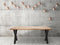 Feel Home - 220x100 Eettafel - Massief Boomstamblad Eiken - 5 cm dik - X Frame