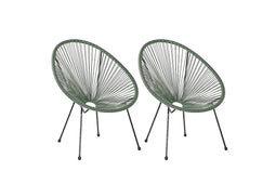 Feel Home - Acapulco stoel - 2 stuks - Groen
