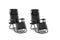 Feel Home - Dormi - Buiten ligstoel - verstelbaar - Zwart - met extra bekerhouder - 2 stuks
