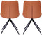 Feel Home - Eetkamerstoel - Tivoli - Cognac-licht grijs - 2 stuks