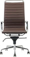 Feel Home - Hoge design bureaustoel - Echt leer - Donkerbruin