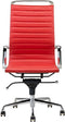 Feel Home - Hoge design bureaustoel - Echt leer - Rood