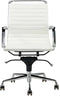 Feel Home - Lage design bureaustoel - Echt leer - Wit