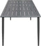 Feel Home - Luxe eettafel voor buiten - 200x90 cm - Met 6 kuipstoelen - Light Grey