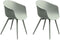 Feel Home - Luxe eettafel voor buiten - 200x90 cm - Met 6 kuipstoelen - MOSS Grey
