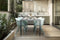 Feel Home - Luxe eettafel voor buiten - 200x90 cm - Met 6 kuipstoelen
