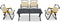 Feel Home - Luxe Glamping set - Picknick set - 4 stoelen en tafel - Inklapbaar - Met draagtas