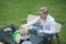 Feel Home - Luxe Glamping set - Picknick set - 4 stoelen en tafel - Inklapbaar - Met draagtas