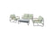 Feel Home - Luxe loungeset - Elba - Mintgroen