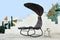 Feel Home - schommel ligstoel met parasol - Donkergrijs