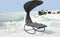 Feel Home - schommel ligstoel met parasol - Donkergrijs