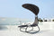 Feel Home - schommel ligstoel met parasol - Donkergrijs