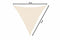 Feel Home - Schaduwdoek - Zonwering - Driehoek - 5 m - creme