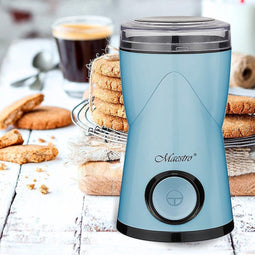 Feel-Maestro MR-453-BLUE koffiemolen Molen met messen Blauw 180 W