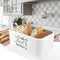 Feel-Maestro MR1773S bread box Rectangular Green, White Metal