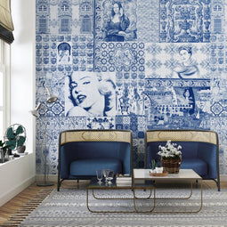 Melli Mello Feelin' Blue Wall Mural Blue