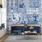 Melli Mello Feelin' Blue Wall Mural Blue