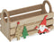 Fééric Lights and Christmas Kerst Deco houten kisten - Set van 3 stuks - Multi