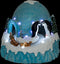 Fééric Lights and Christmas Kerst Iglo sneeuwbol - 19x17x21cm - Blauw