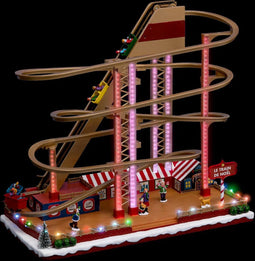 Fééric Lights and Christmas Kerst tafereel - Muzikaal achtbaan kerstdorp