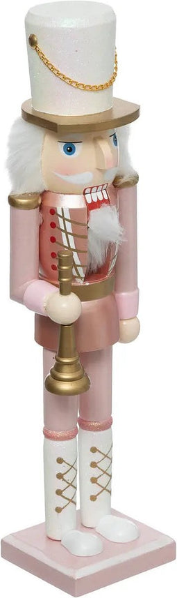 Fééric Lights and Christmas Kerstdecoratie notenkraker - Ø10xH38cm - Roze