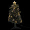 Feeric lights and christmas Micro fiber kunst kerstboom -H90 cm - met decoratie en verlichting - kunstboom
